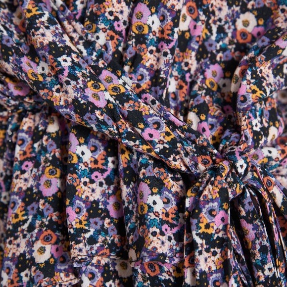Zara floral print wrap blouse - Picture 4 of 6